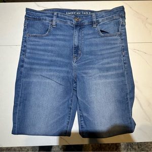 American Eagle Next Level Strech Blue Skinny Jeggings